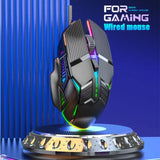 Ergonomic Wired Gaming Mouse USB Computer Mouse Gaming RGB Mause Gamer Mouse 6 Button LED Silent Mice for PC Laptop