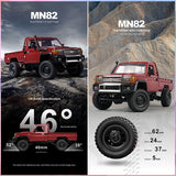 1:12 Rc Car Mn Model Mn82 Retro Full-scale Simulation Lc79 RTR 2.4g 4WD 280 Motor Remote Control Pickup RC Truck Model Car Toys