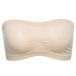 Women Tube Strapless Bra Chest Wrap Bandeau Seamless Breathable Comfortable Underwear Tops