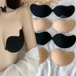 1-2pcs Silicone Mango Strapless Underwear Bra Women Invisible Nipple Cover Seamless Push Up Bralette Sexy Chest Sticker Lingerie