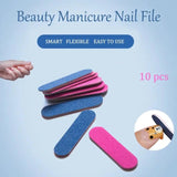 10pcs Nail Art Files Nail Buffer Sandpaper Nail Polish 3 Nail Color Bar Tools Pedicure Available Manicure Tool O3R1