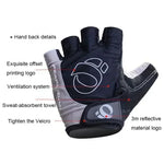 1Pair Gel Half Finger Cycling Gloves Anti-Slip Anti-sweat Anti Shock MTB Road Bike Gloves Bicycle Left-Right Hand Gloves