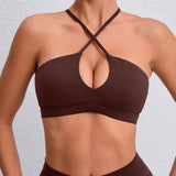 Hearuisav New Gym Top Women Training Yoga Clothes Stretch Women Sports Underwear Fitness Workout Cross Yoga Bra Sexy Sports Bra