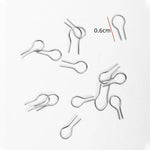 100pcs High Temperature Resistance Tungsten Wire Hanging Firing Hook Jump Rings Pottery Ornament Hanger U Shape Hooks