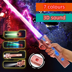 Children's Toy RGB Lightsaber Laser Sword 7 Colors LED Change Kids Cosplay Sound Effect FX Duel Props Foc Blaster Toys Boy Gift