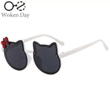 1PC Acrylic Bow Outdoor UV Protection Sun Glasses Baby Girls Children Cute Cat Sunglasses Classic Kids Boy UV400 Eyewear