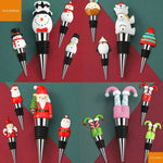 1pc Merry Christmas Wine Stopper Snowman Wine Bottle Stopper Fresh-keeping Bottle Decor Home Bars Bottle Decorative Crafts