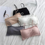 Women's Cotton Bra Female Tube Top Bra Women's Suspender Underwear Beautiful Tank Top Seamless Comfort Bra Sport Bra Lace Tops