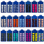 100pcs Colored False Fake Nails Tips Press on Acrylic French Coffin Ballerina Nail Accessories Manicure Art Supplies Products