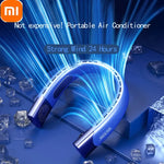 Xiaomi Hanging Neck Fan Portable Air Conditioner USB 6000mah Rechargeable Air Cooler 5 Speed Electric Fan For Outdoor