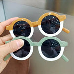 1pc Kids Sunglasses Girls Boy Children Sun Glasses Retro Round Leopard Print Eyeglasses Cute Baby Shades Outdoor Eyewears