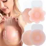 Silicone Nipple Cover Reusable Women Adhesive Invisible Lift Up Bra Stickers Bra Breast Petals Pasty Pad Strapless Sticky Bras