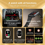 LIGE Fashion Bluetooth Call Smart Watch Women Blood Pressure Sports Bracelet Waterproof Smartwatch Men for Android iOS iPhone