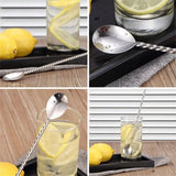 1~10PCS Stainless Steel Mixing Spoon Masher Long Handle Bar Spoon Multi-purpose Spoon Liquor Juice Drinkware For Home Kitchen