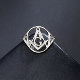 Sipuris Masonic Symbols Rings For Women Stainless Steel Don't Forget We're Watching You Eye of Horus Ring Jewelry Gifts