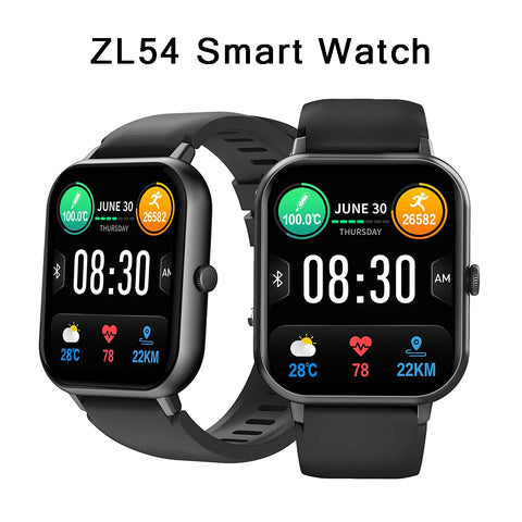 ZL54 Smart Watch For Men Women Gift Full Touch Screen Sports Fitness Watches Bluetooth Calls Digital Smartwatch Wristwatch