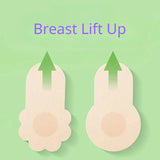 10pcs Women's Invisible Breast Lift Up Tape Overlays on Bra Nipple Stickers Chest Stickers Adhesive Nipple Covers Accessories