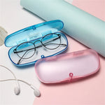 1 Pcs Transparent Glasses Case Portable Box Students Reading Glasses Case Plastic Portable Glasses Storage Box Protector Boxes