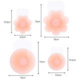 Silicone Nipple Cover Reusable Women Adhesive Invisible Lift Up Bra Stickers Bra Breast Petals Pasty Pad Strapless Sticky Bras