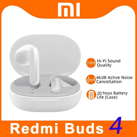 Xiaomi Redmi Buds 4 Lite  Wireless Earbuds  IP54 Waterproof Headset 20H Playtime Lightweight Comfort Fit Headphones