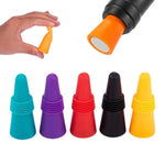 1PC Silicone Wine and Beverage Bottle Cap Set Leak Proof Champagne Bottles Sealer Stoppers Wine Cork Saver Stopper Reusable