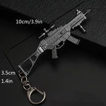 1pc Toy Gun Keychain, Alloy Toy Gun Model Pendant Car Key Chain Car Key Ring Gift For Men Boys