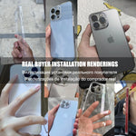 0.3MM Super Thin PC Light Crystal Clear Phone Case For iPhone 11 12 13 14 Plus 15 Pro Max Cases Transparent Cover Len Protection