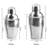 1PC Professional Party Bar Tools Barware Boston Martini Cocktail Wine Mixer Stainless Steel Cocktail Shaker 250/350/550/750ml