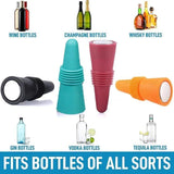 1PC Silicone Wine and Beverage Bottle Cap Set Leak Proof Champagne Bottles Sealer Stoppers Wine Cork Saver Stopper Reusable