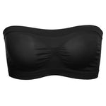 Women Tube Strapless Bra Chest Wrap Bandeau Seamless Breathable Comfortable Underwear Tops