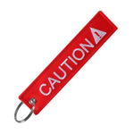 1 PC Wholesale Aviation Keychain Remove Before Flight Both Sides Embroidery Car Key Accessories Backpack Pendant Chain