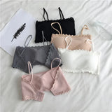 Women's Cotton Bra Female Tube Top Bra Women's Suspender Underwear Beautiful Tank Top Seamless Comfort Bra Sport Bra Lace Tops