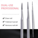 1~10PCS Double Ended Pedicure File Satin Edge Ingrown Toe Nail Lifter Distinctive-gee