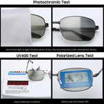 1PCS Mens Polarized Photochromic Sunglasses UV400 Pilot Sport Glasses Driving Eyewear Automotive Accessories