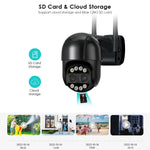 12MP 6K Wifi PTZ IP Camera Dual-Lens HD 8MP 4K Outdoor CCTV Surveillance Camera Human Detection 8X Zoom PTZ Speed Dome Camera