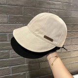 Women's Foldable Sunhat Summer Outdoor Beach Fisherman Hat Sunscreen UV Protection Cap Adjustable Cotton Wide Brim Bucket Caps