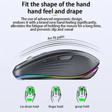 USB 2.4G Wireless Bluetooth-compatible Gaming Mouse 2400 DPI 6 Buttons Programmable for Computer Gamer Mice Laptop For Office