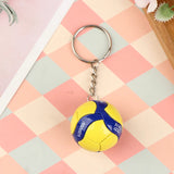 1xFashion PVC Volleyball Keychain Ornaments Business Volleyball Gifts Beach Ball Sport For Players Men Women Key Chain Gift