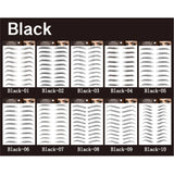 1 Sheet 4D Hair-Like Waterproof Eyebrow Stickers Women Eyebrow Transfers Stickers Grooming Shaping Eyebrow Sticker in Arch Style