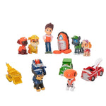 10-12 Pcs Paw Patrol 4 - 10 cm Pawed Canina Anime Figure Patrol Car Patroling Canine Toys Children Toy