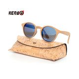 High Quality Round Wood Bamboo Grain Multicolors Sunglasses With Case Fashion Women Man Shades Wooden Polarized Gafas De Sol