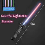 New Laser Sword Toy Star Light Sword Luminous Fluorescent Rod Laser Rod Children's Sword Toy War Gift Outdoor Toys Scalable