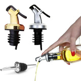 1pc Bottle Stopper Stainless Steel Wine Olive Oil Pourer Dispenser Leak-proof Bottle Pourer Cap Spout Stopper Bar Kitchen Tools