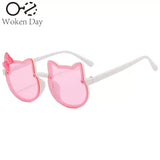 1PC Acrylic Bow Outdoor UV Protection Sun Glasses Baby Girls Children Cute Cat Sunglasses Classic Kids Boy UV400 Eyewear