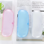 1 Pcs Transparent Glasses Case Portable Box Students Reading Glasses Case Plastic Portable Glasses Storage Box Protector Boxes