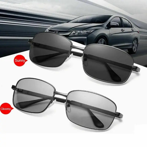 1PCS Mens Polarized Photochromic Sunglasses UV400 Pilot Sport Glasses Driving Eyewear Automotive Accessories