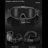 Military Tactical Goggles Anti Fog UV Protection Paintball Airsoft Glasses Windproof Motorcycle Shooting Cs Wargame Eyewears