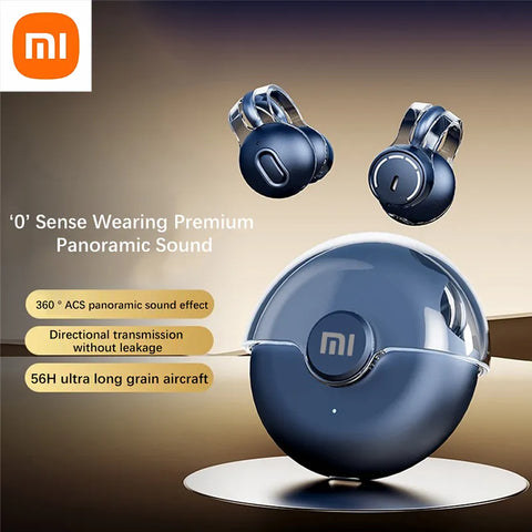 Xiaomi Wireless Earphones Mijia Earclip Bluetooth5.3 Headphones Earring Sports  360°ACS Stereo Sound Earbuds Waterproof Headset