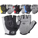 1Pair Gel Half Finger Cycling Gloves Anti-Slip Anti-sweat Anti Shock MTB Road Bike Gloves Bicycle Left-Right Hand Gloves