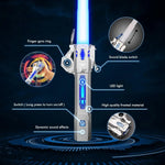 New Retractable Lightsaber Finger Rotating Laser Sword Flash Luminous Sound Cosplay Props Duels Battle Toy Gifts For Kids Adults